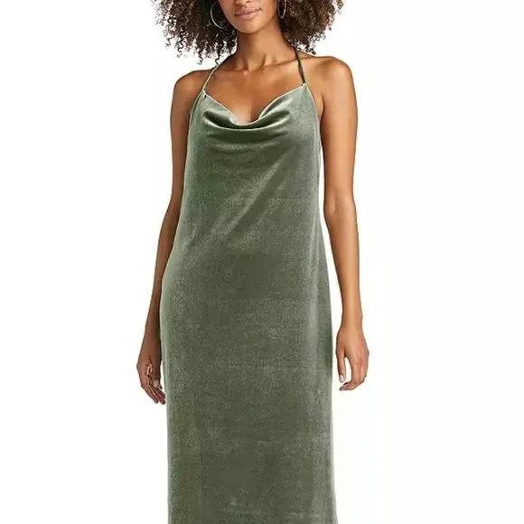 velvet green slip dress Custom Women's Deep Green Velvet Slip Dress - Tailor | Custom Fashion | Men and Women